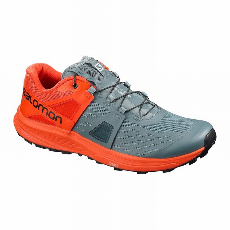 Zapatillas Trail Running Salomon Hombre Gris / Naranjas - Salomon Argentina ULTRA /PRO ,627135-USD